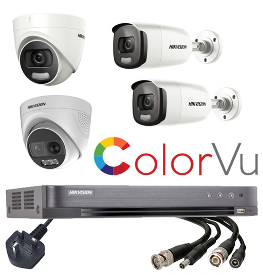 Hikvision 4 Channel Package 2MP ColorVu